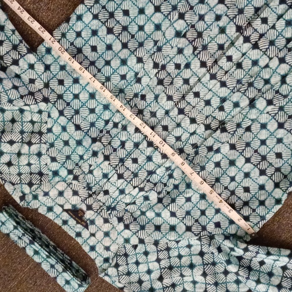 ๐ ๐Brooks Brothers 346๐ - Aqua/Teal Pleated Poplin Button Down Shirtdress - Picture 13 of 15